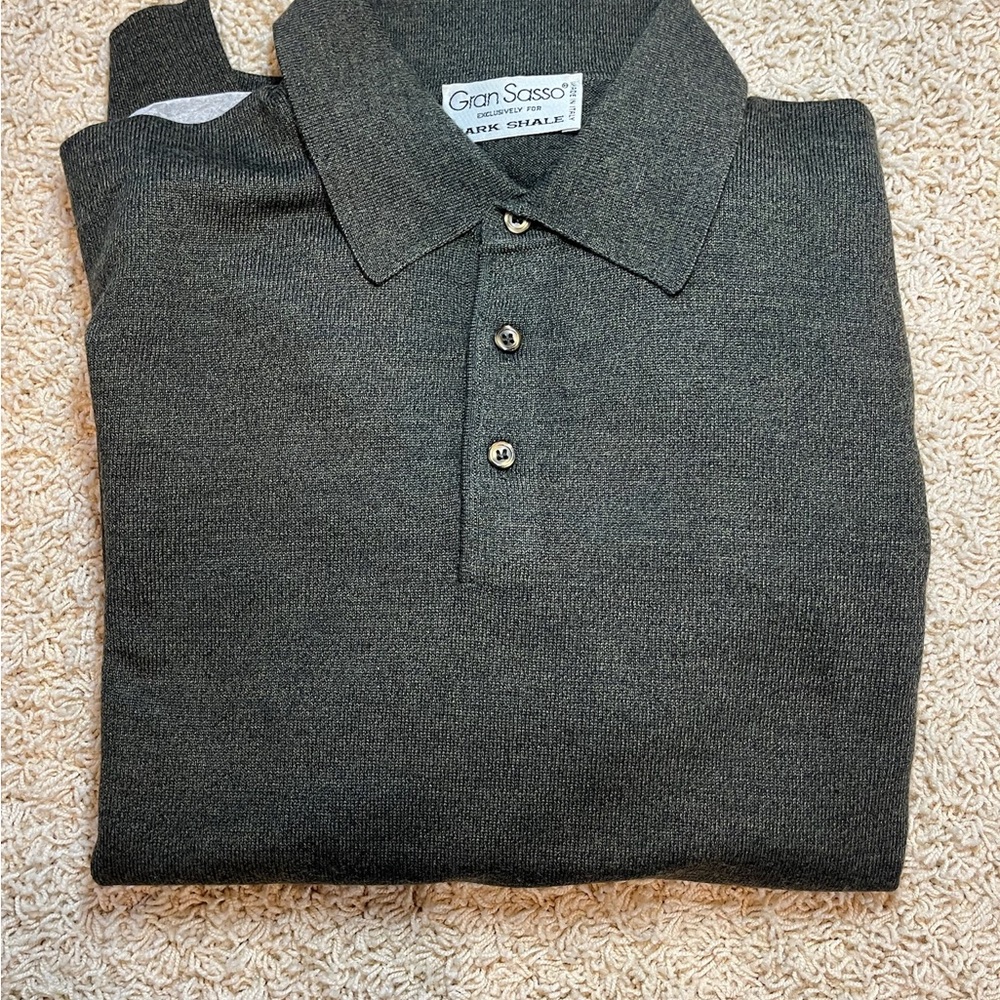 Gran Sasso Charcoal Polo Shirt